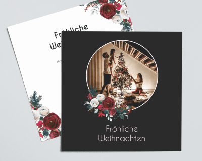 Floral Christmas | Weihnachtskarte