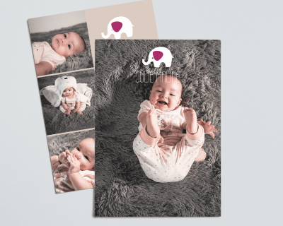 Julie | Geburtskarte Mädchen