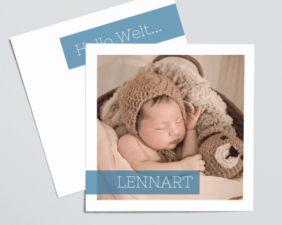 Lennart | Geburtskarte Jungen