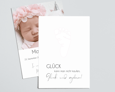 Happy Feet | Geburtskarte